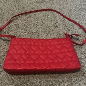 Betsey Johnson‎ Red Hearts Crossbody Purse Bag NWOT
